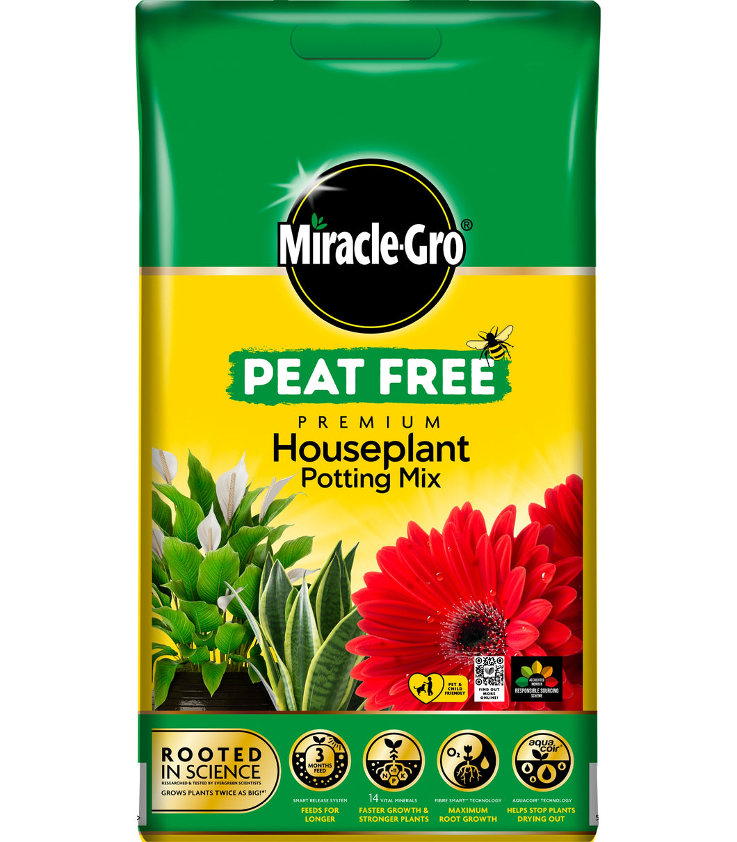 MIRACLE-GRO® PEAT FREE PREMIUM HOUSEPLANT POTTING MIX