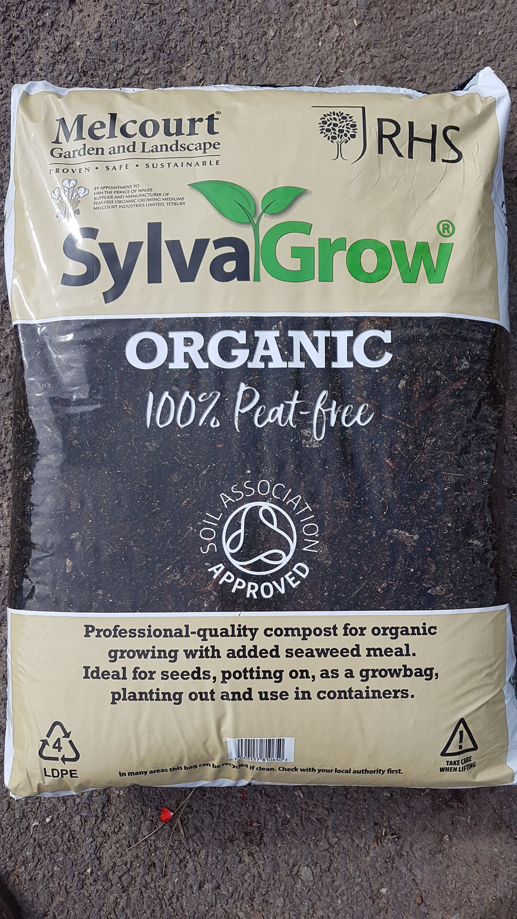 Sylvagrow Organic, Peat Free  Compost 40 litres